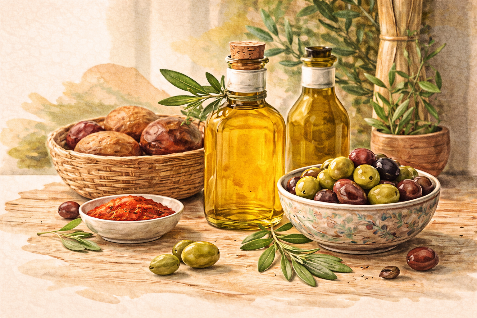 حفظ زيت الزيتون